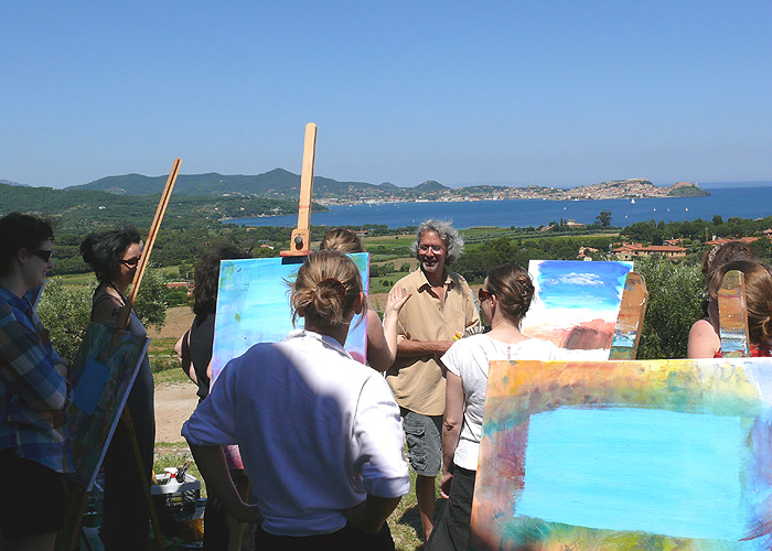 Malwoche auf Elba mit Arno Lindenberg (Foto: jeder-kann-malen.de)