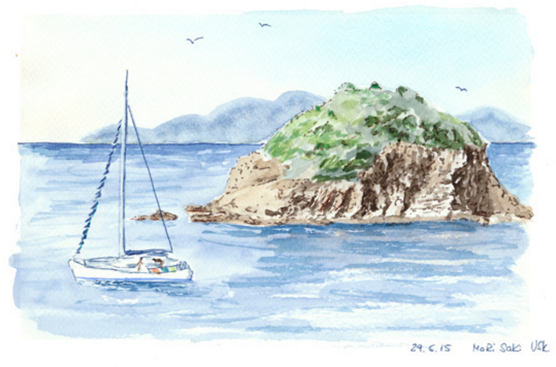 "Isola dei Topi vor Cavo" von Marisa Kirko